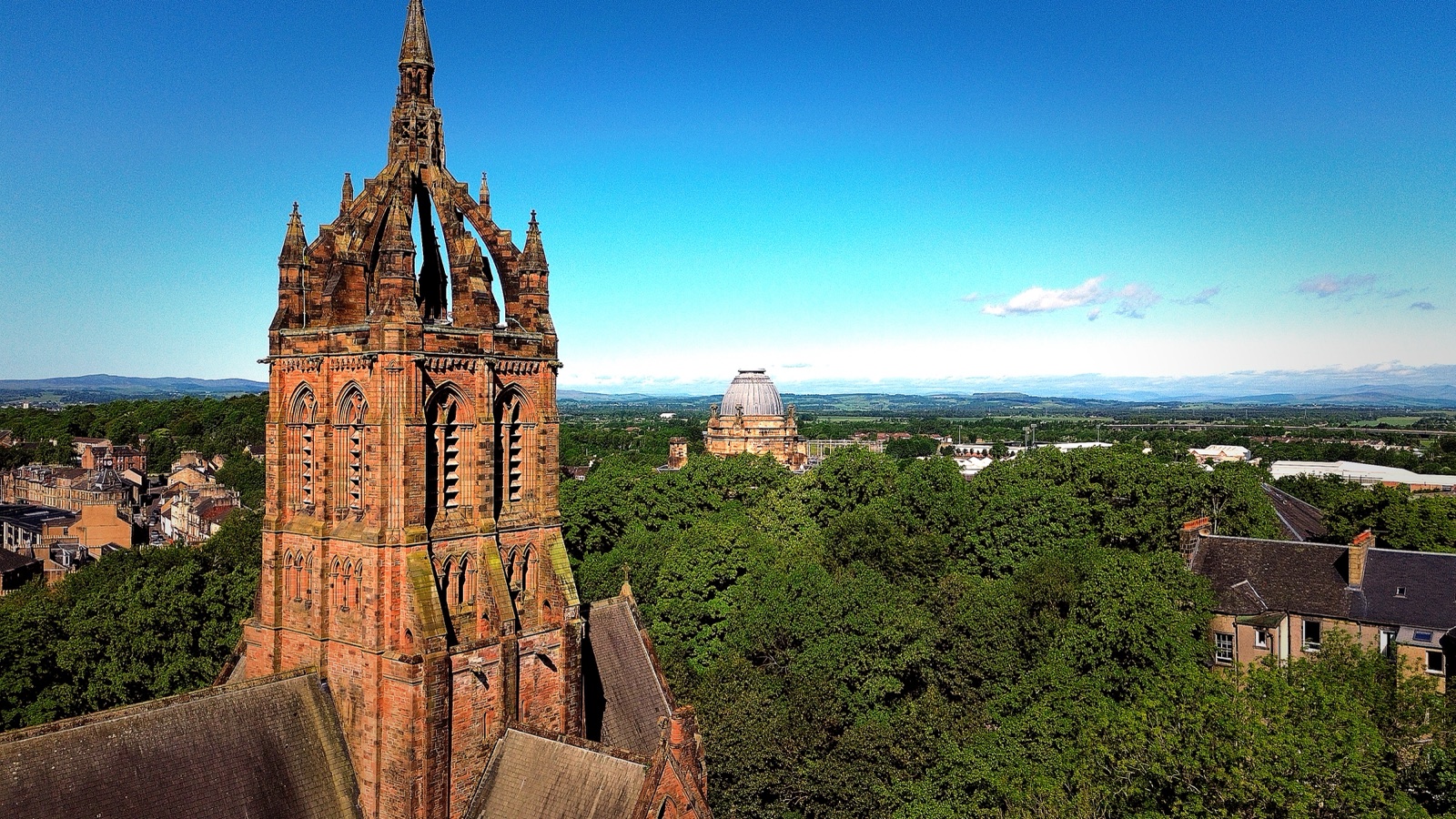 Paisley skyline and Coats Memorial Church